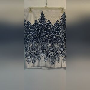 Blue and white skirt-Lane Bryant collection